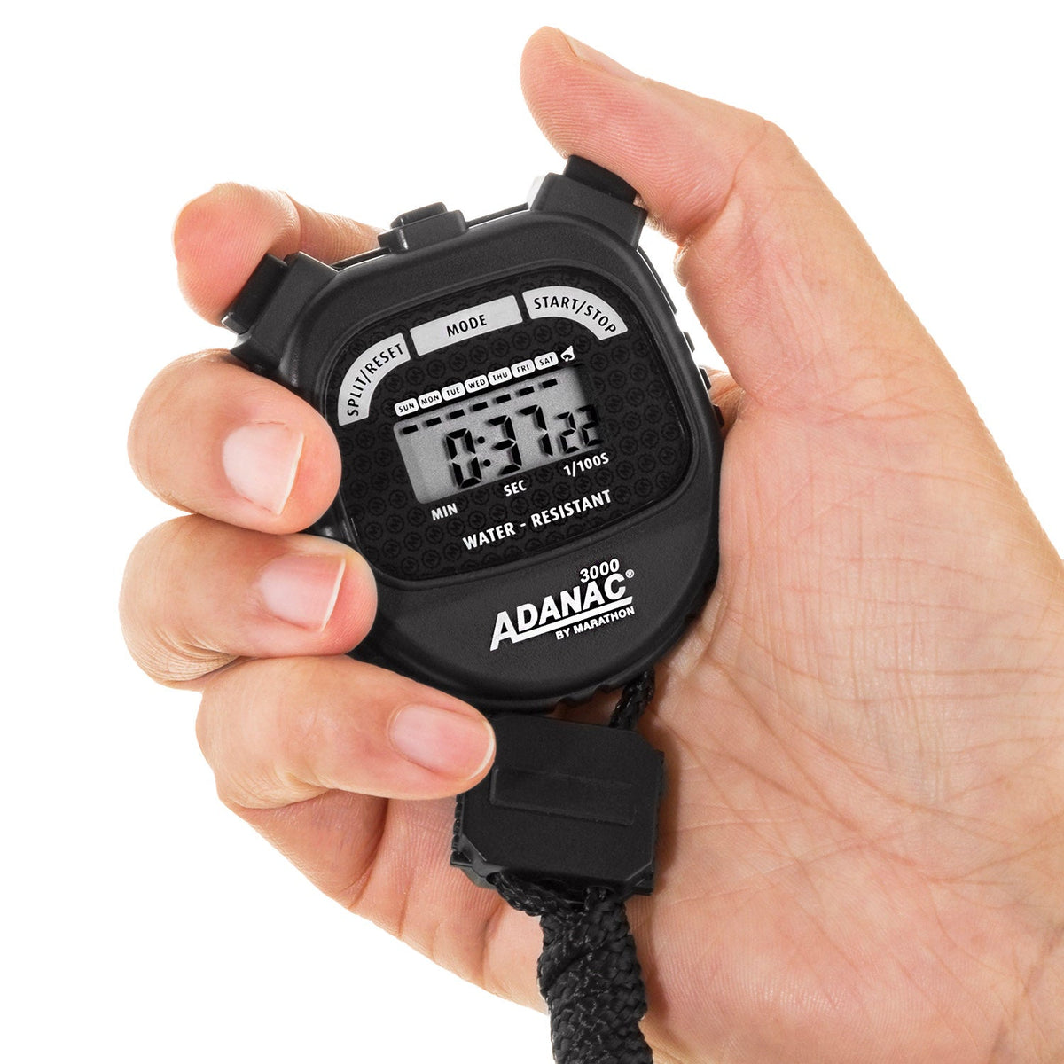 Marathon ADANAC® 3000 Digital Stopwatch Timer - Black