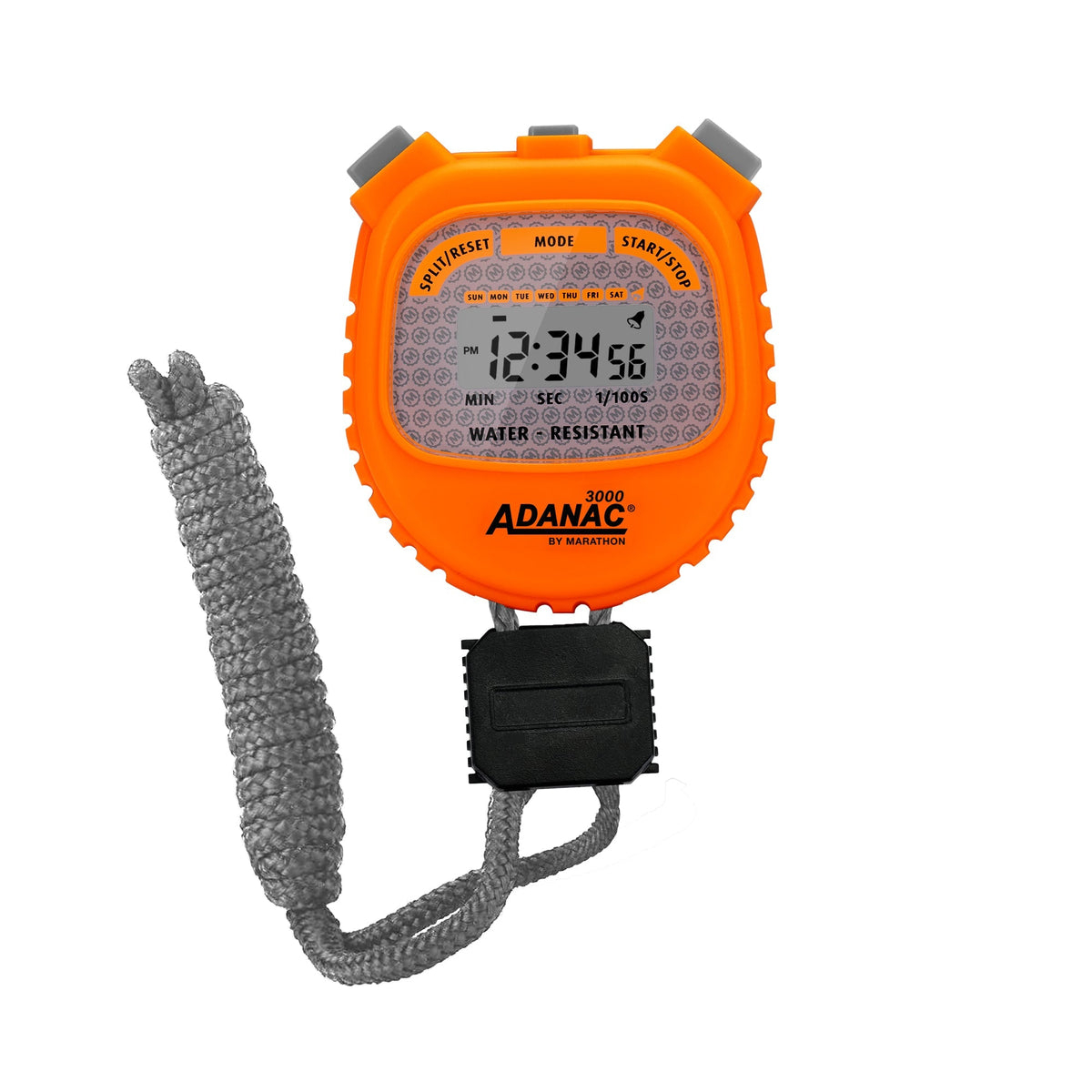 Marathon ADANAC® 3000 Digital Stopwatch Timer - Neon Orange