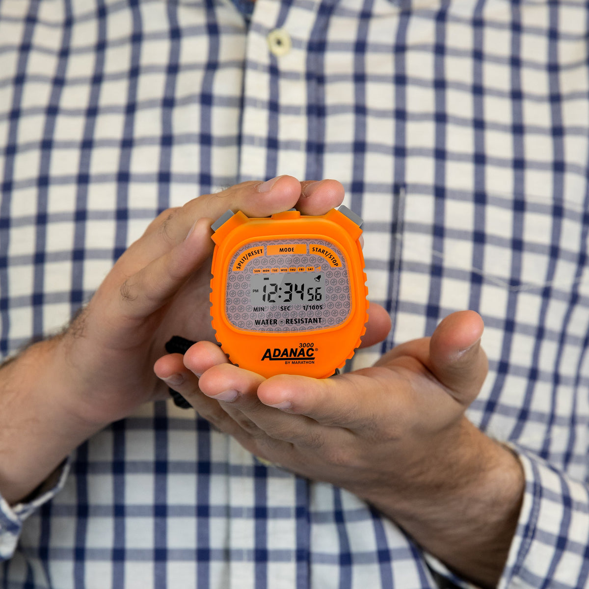 Marathon ADANAC® 3000 Digital Stopwatch Timer - Neon Orange