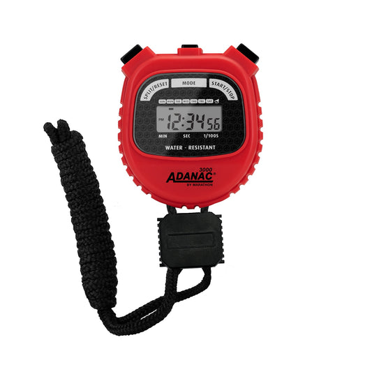 Marathon ADANAC® 3000 Digital Stopwatch Timer - Red