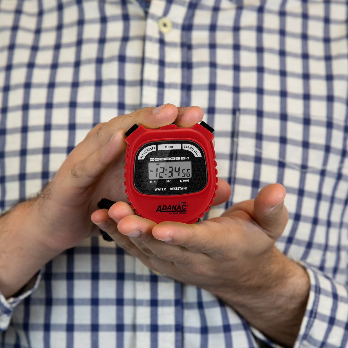 Marathon ADANAC® 3000 Digital Stopwatch Timer - Red
