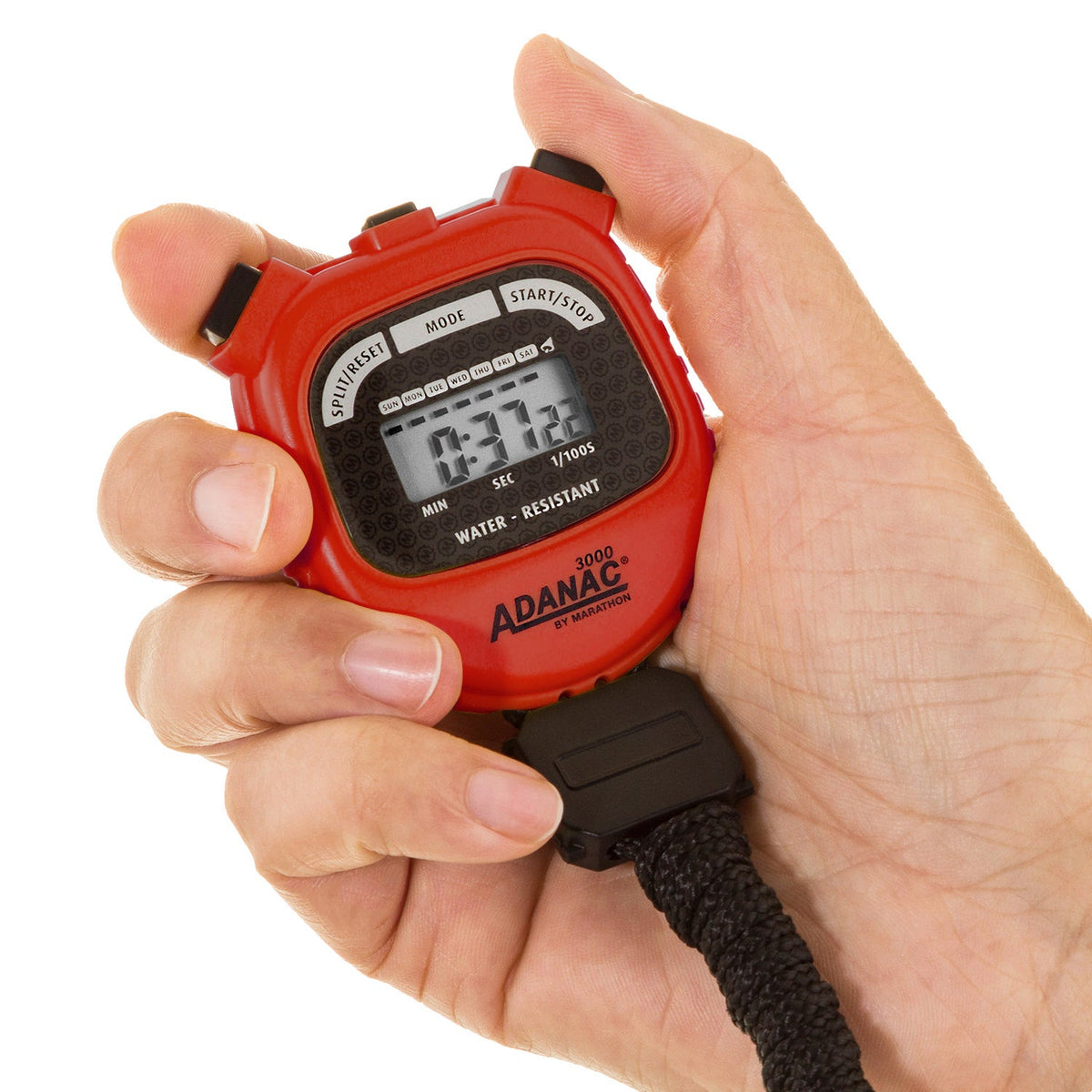 Marathon ADANAC® 3000 Digital Stopwatch Timer - Red