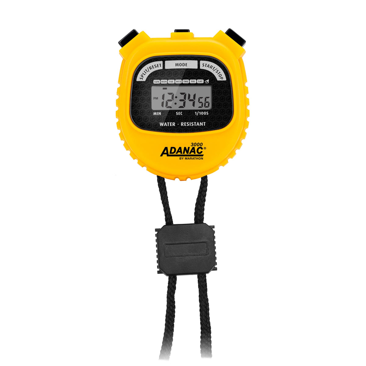 Marathon ADANAC® 3000 Digital Stopwatch Timer - Yellow