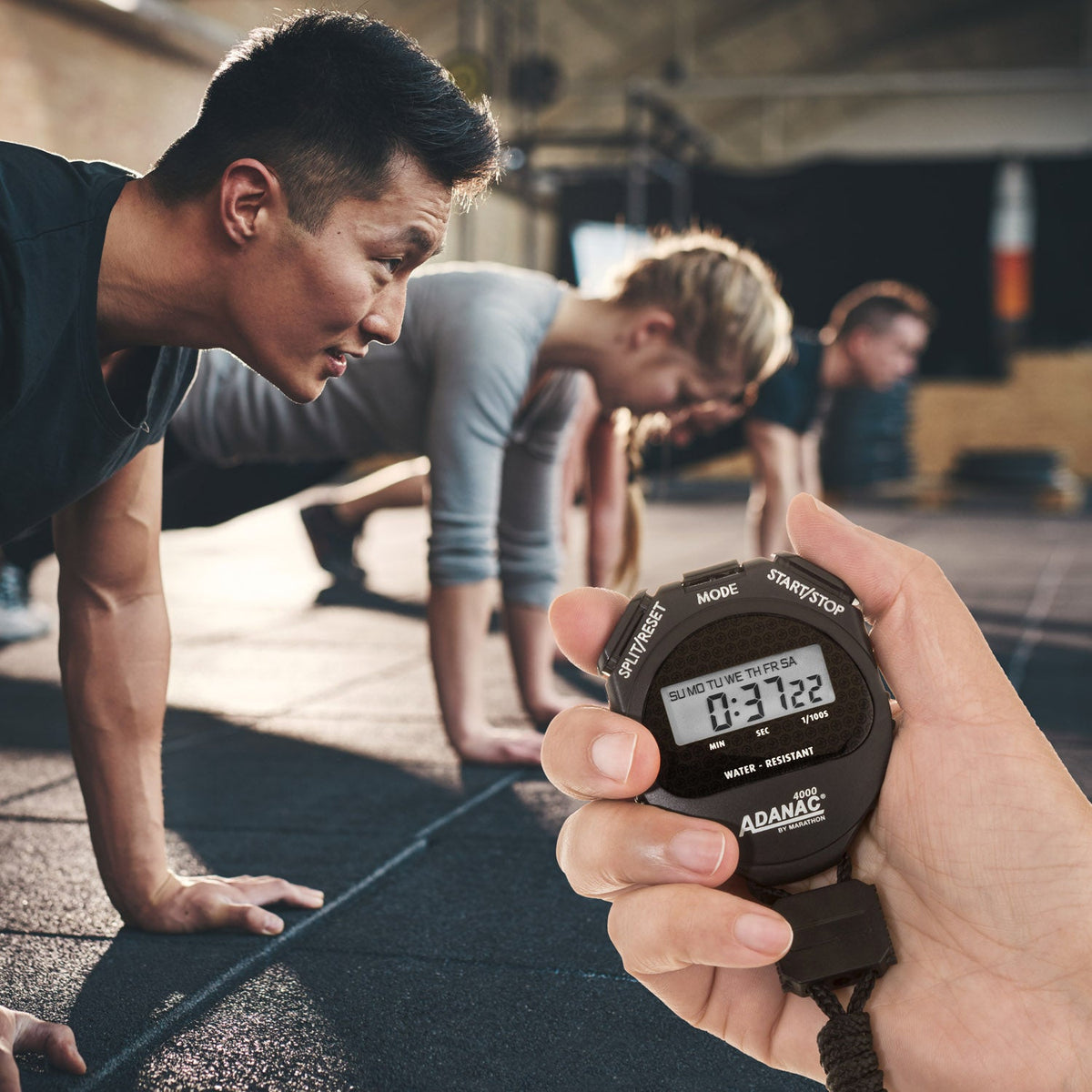 ADANAC 4000 Digital Stopwatch Timer Black - marathonwatch