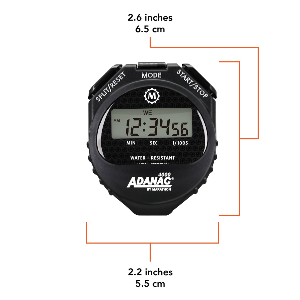 Marathon ADANAC® 4000 Digital Stopwatch Timer with Large Display