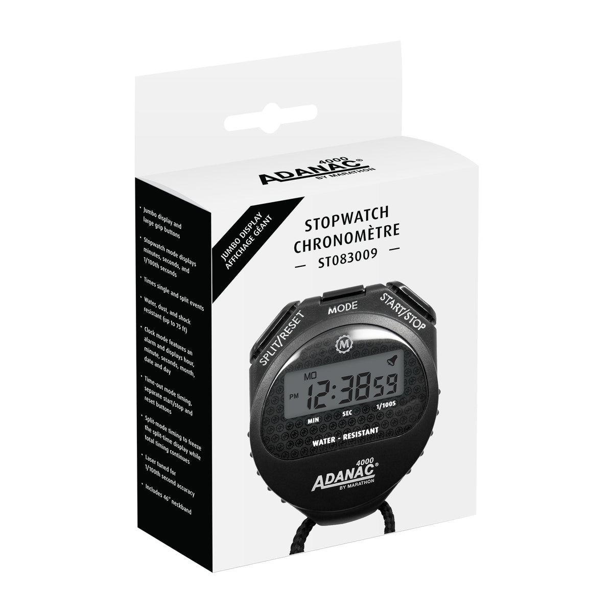 Marathon ADANAC® 4000 Digital Stopwatch Timer with Large Display