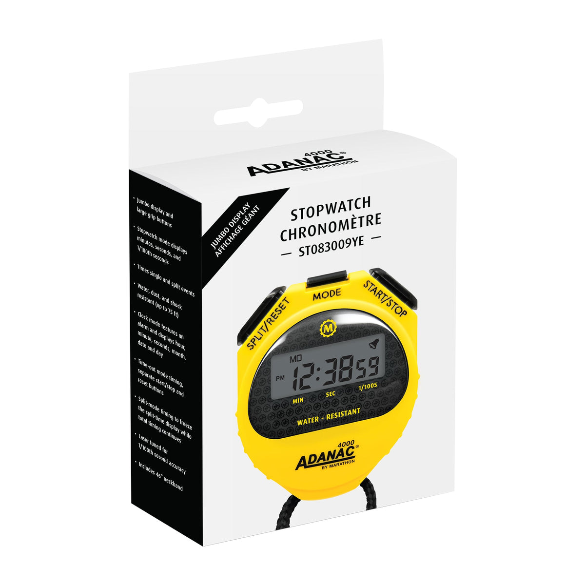 Marathon ADANAC® 4000 Digital Stopwatch Timer with Large Display