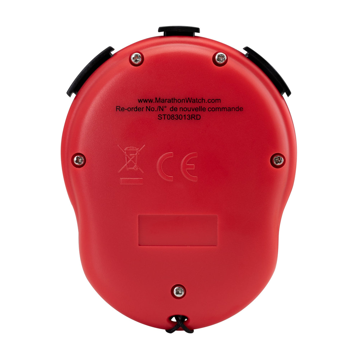 ADANAC Digital Glow Stopwatch Timer Red - Marathon Watch Company | ST083013RD-IMG3-Hand-Sizing