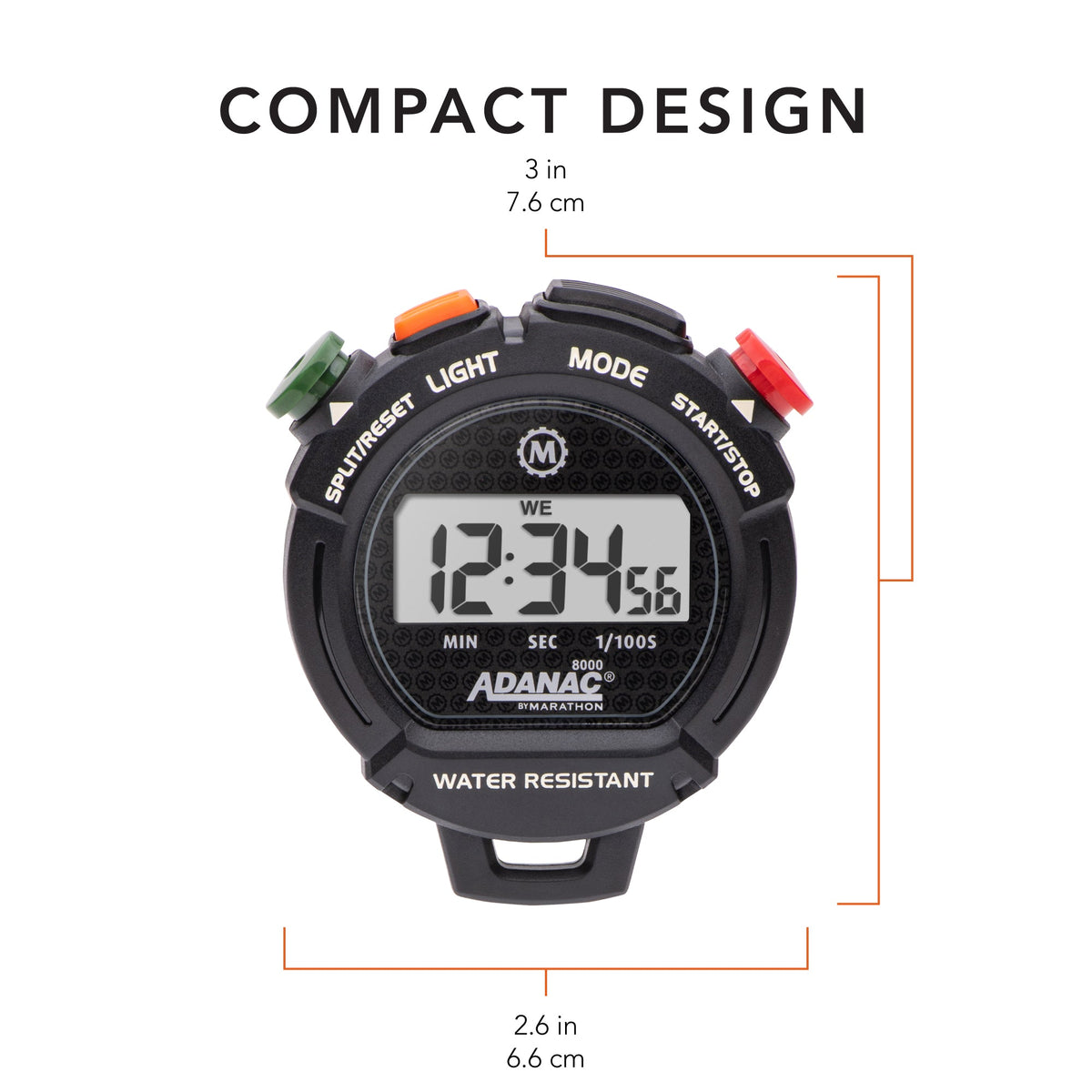 Marathon ADANAC® 8000 Professional Stopwatch Timer