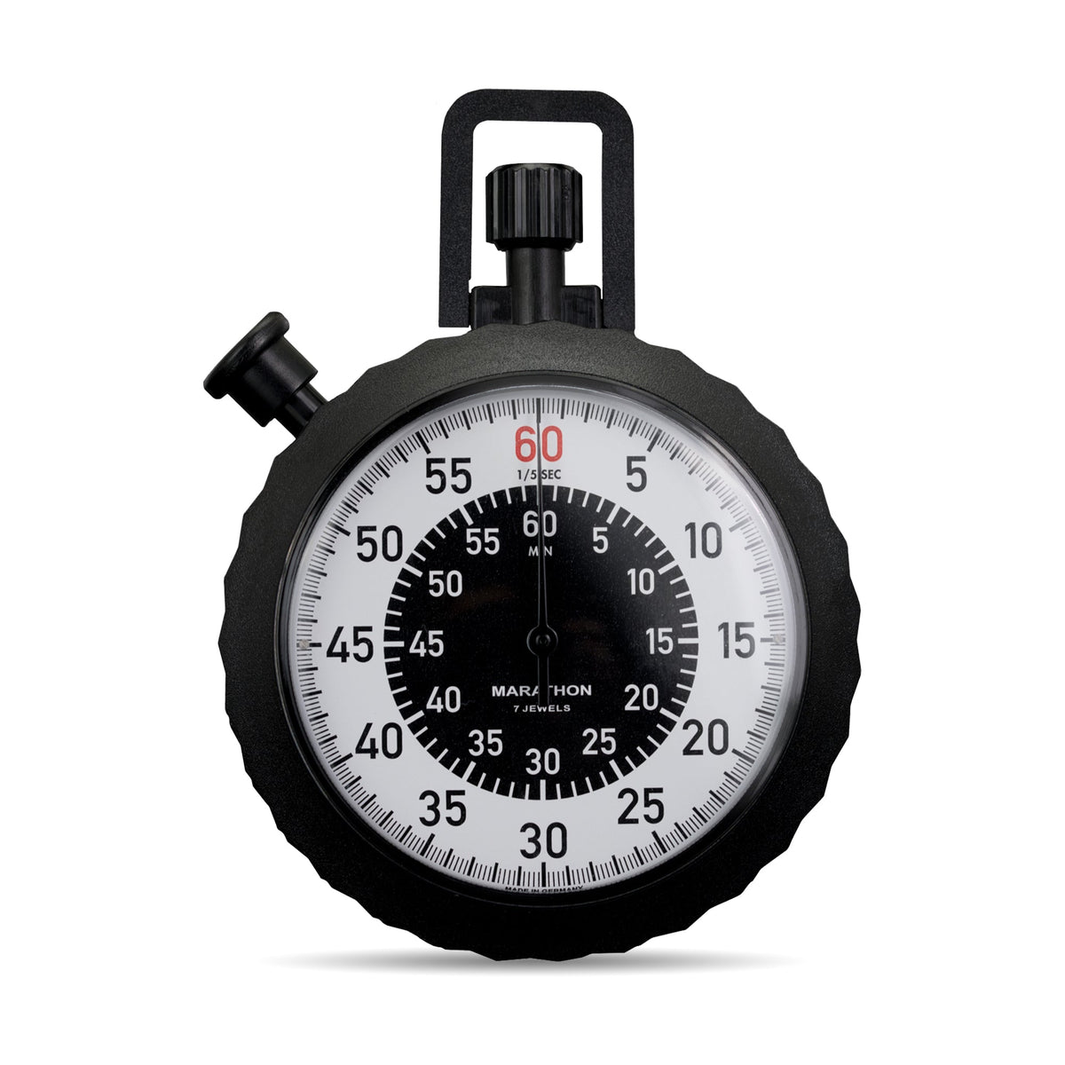 Marathon Military Stopwatch - Instantaneous Return and Time-Out, with Central 60 min Register