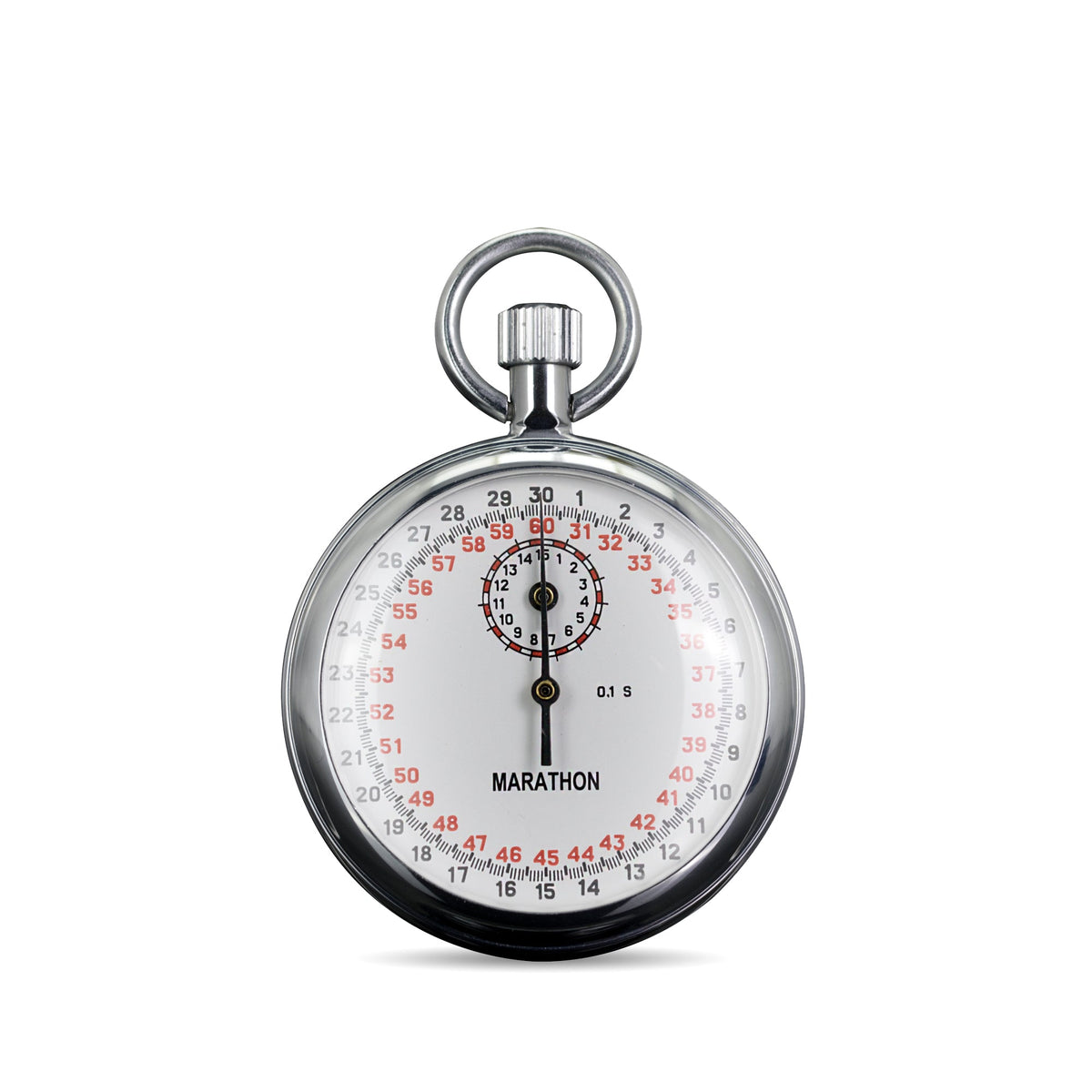 Marathon Mechanical Stopwatch: Single Action Mechanical (1/10 Sec) 15 min Register