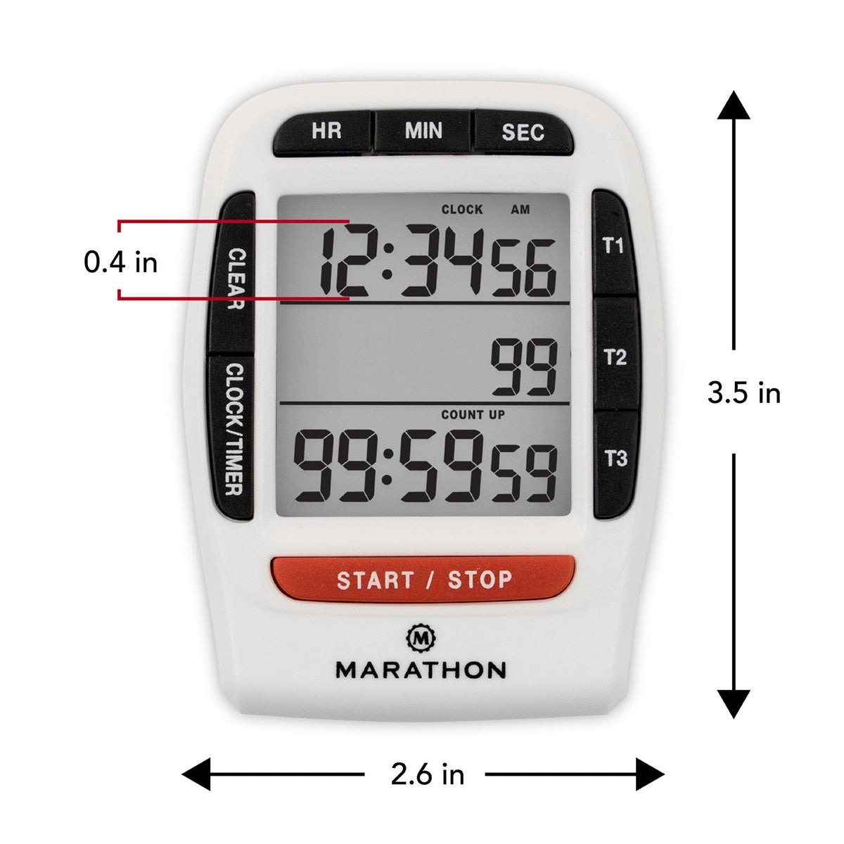 Triple Timer with Clock Function - marathonwatch