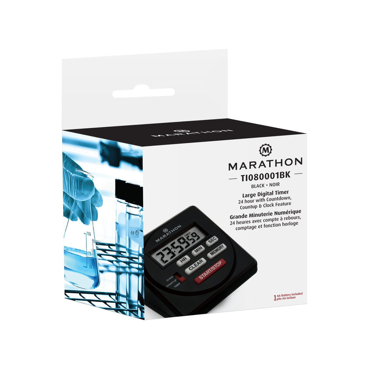 24 Hour Digital Timer with Countdown, Count-up and Clock Feature - marathonwatch