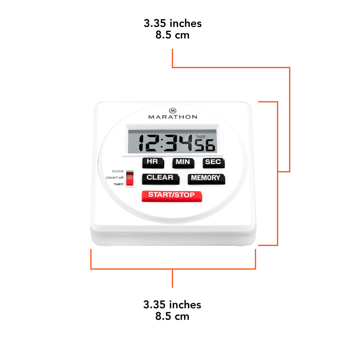 24 Hour Digital Timer with Countdown, Count-up and Clock Feature - marathonwatch