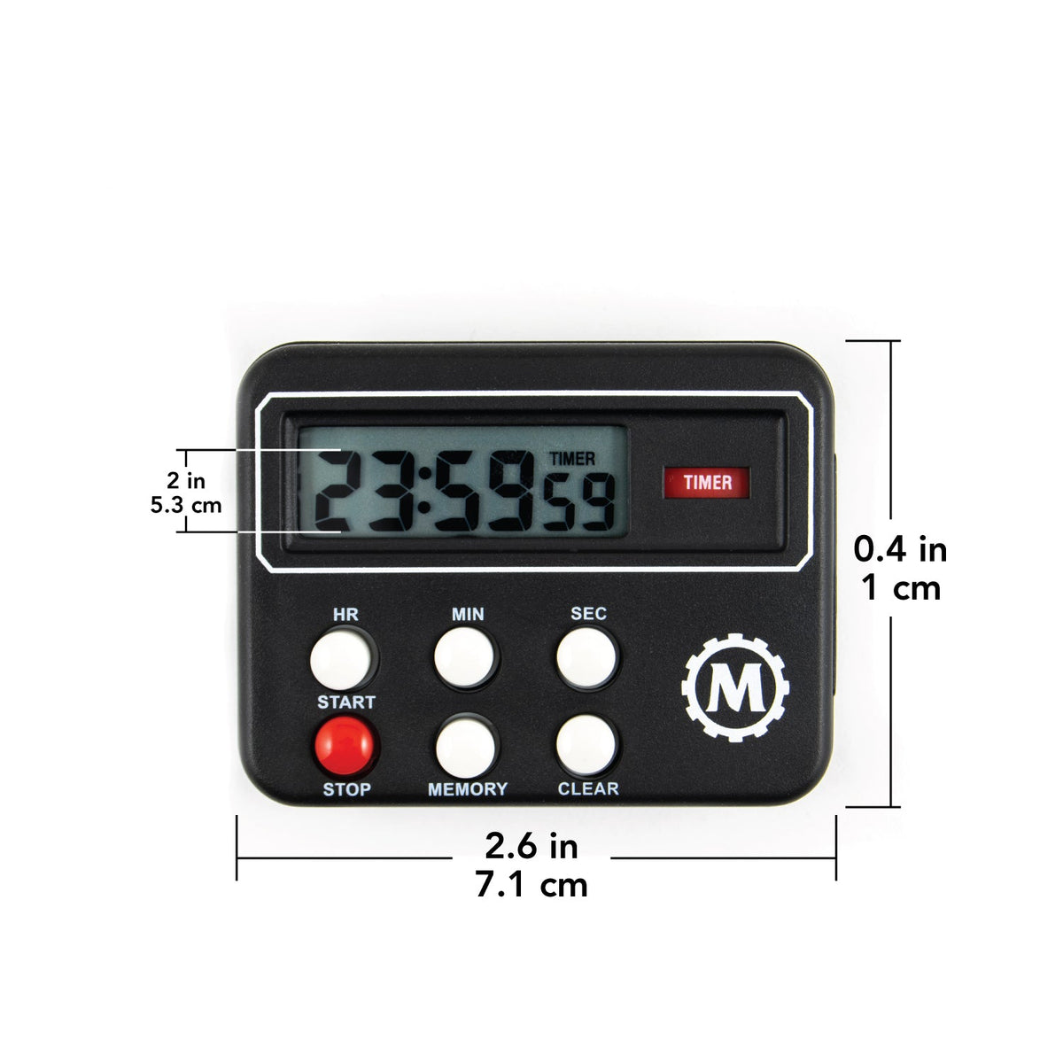 24 Hour Compact Digital Timer - marathonwatch