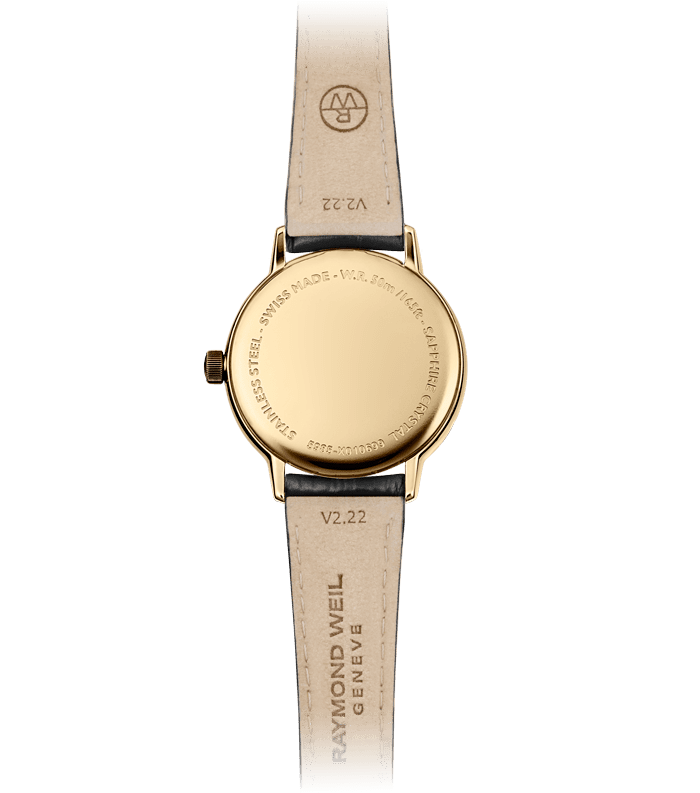 Raymond Weil Toccata Ladies Gold PVD Leather Quartz 5985-PC-00359