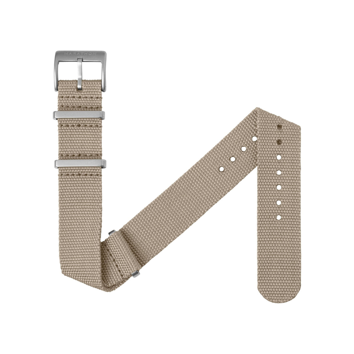Marathon 20MM Nylon Canvas DEFSTAN Strap - Parkerized Hardware Sand