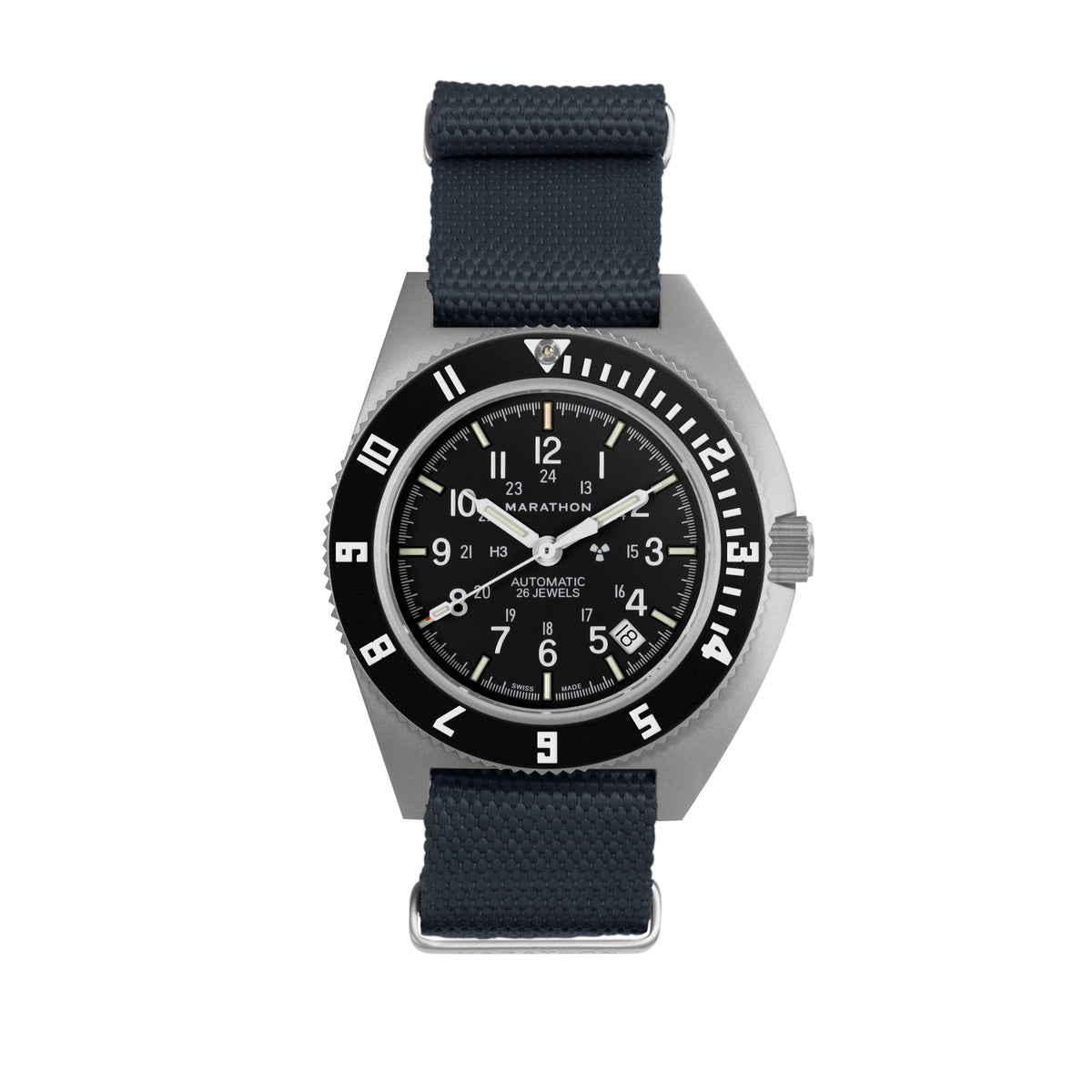 Marathon 20MM Nylon Canvas DEFSTAN Strap - Parkerized Hardware Slate