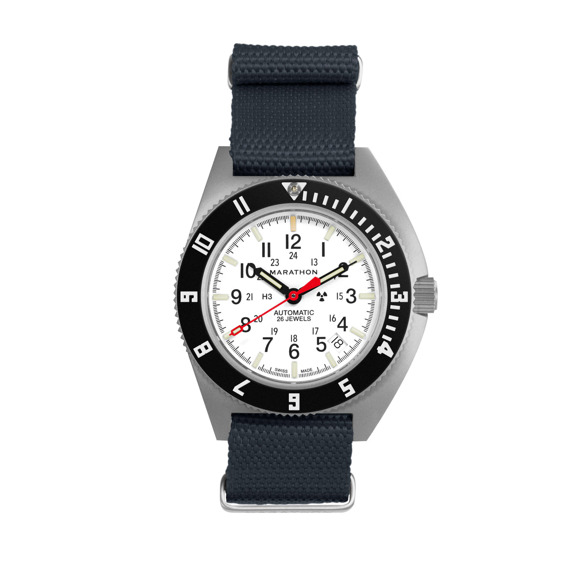 Marathon 20MM Nylon Canvas DEFSTAN Strap - Parkerized Hardware Slate