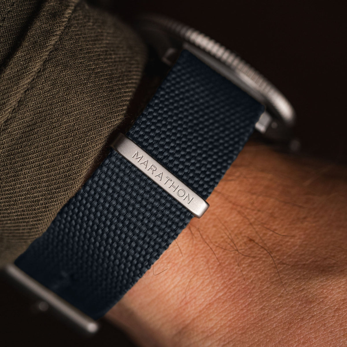 Marathon 20MM Nylon Canvas DEFSTAN Strap - Parkerized Hardware Slate