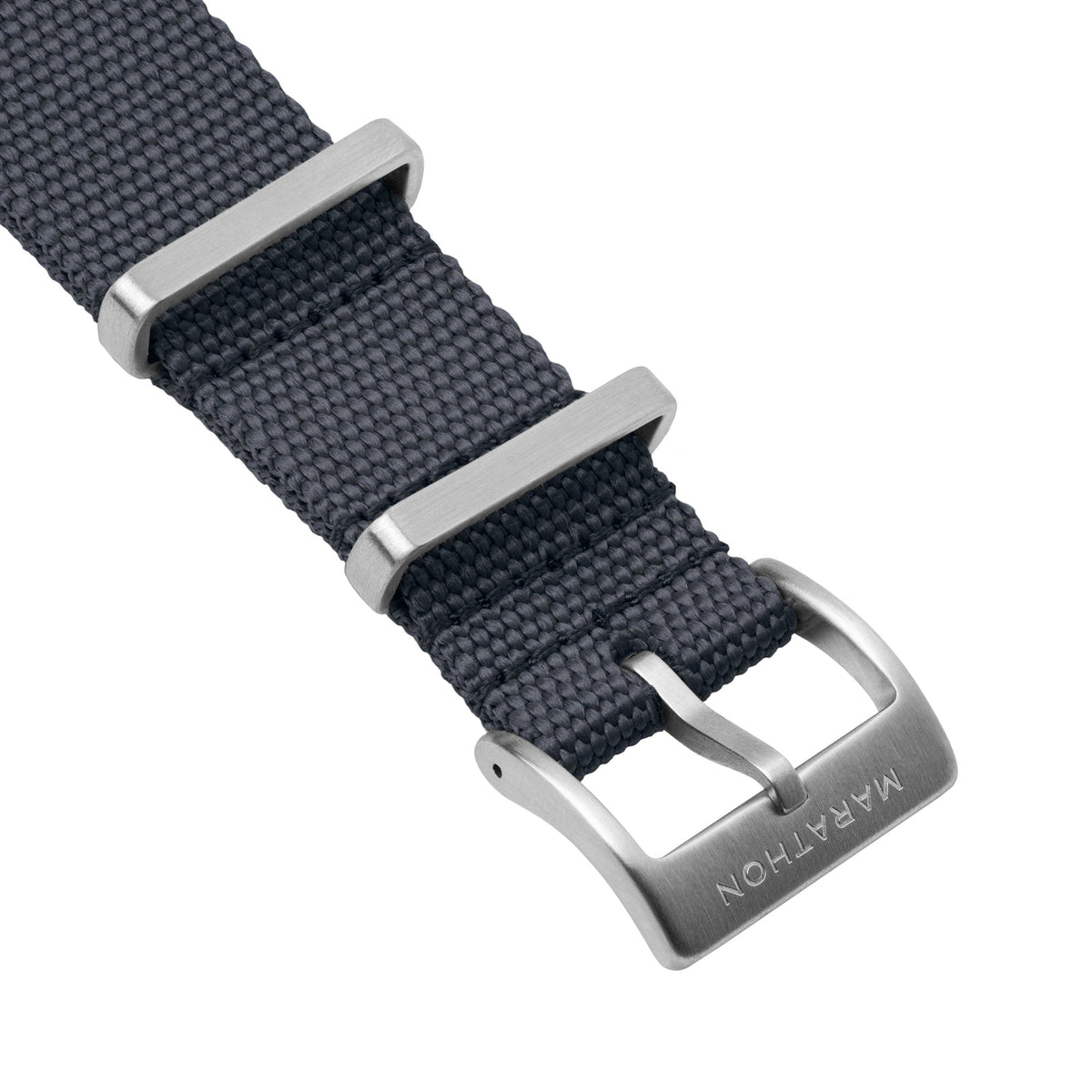 Marathon 20MM Nylon Canvas DEFSTAN Strap - Brushed Steel Hardware Slate