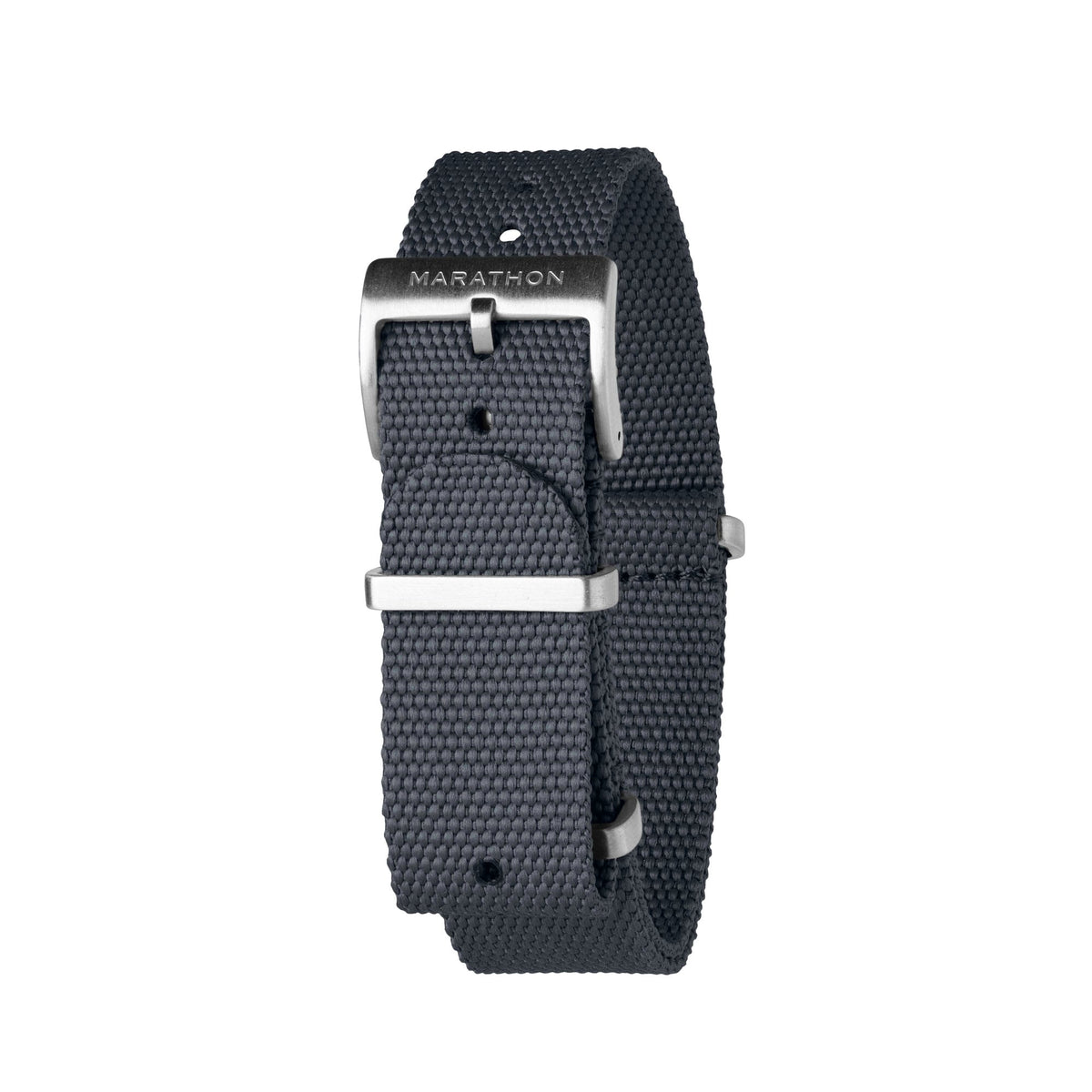 Marathon 20MM Nylon Canvas DEFSTAN Strap - Brushed Steel Hardware Slate