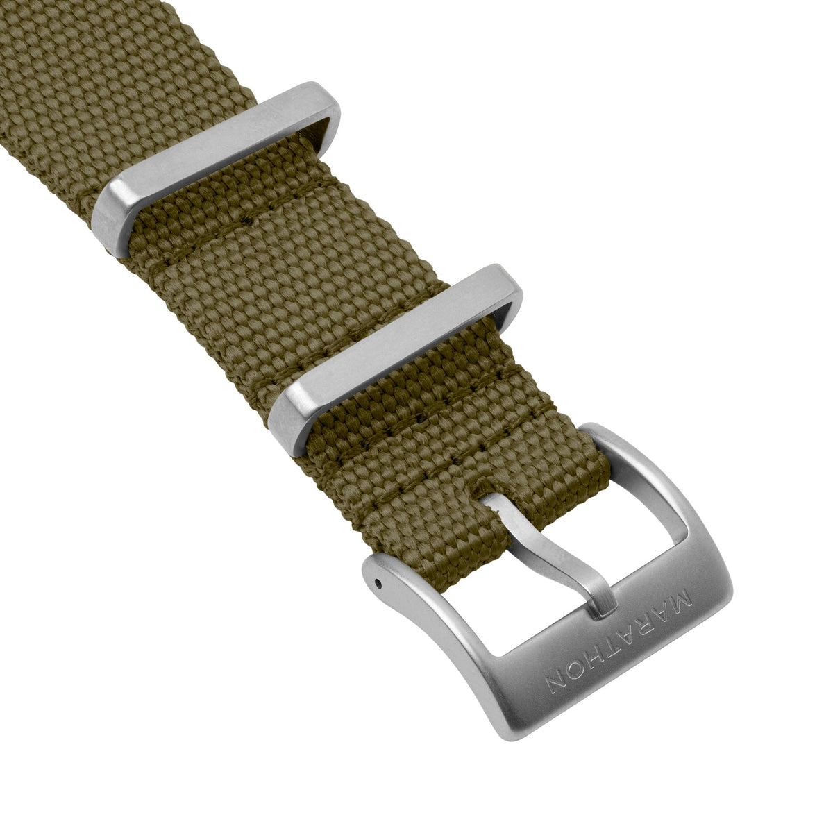 Marathon 20MM Nylon Canvas DEFSTAN Strap - Parkerized Hardware Olive