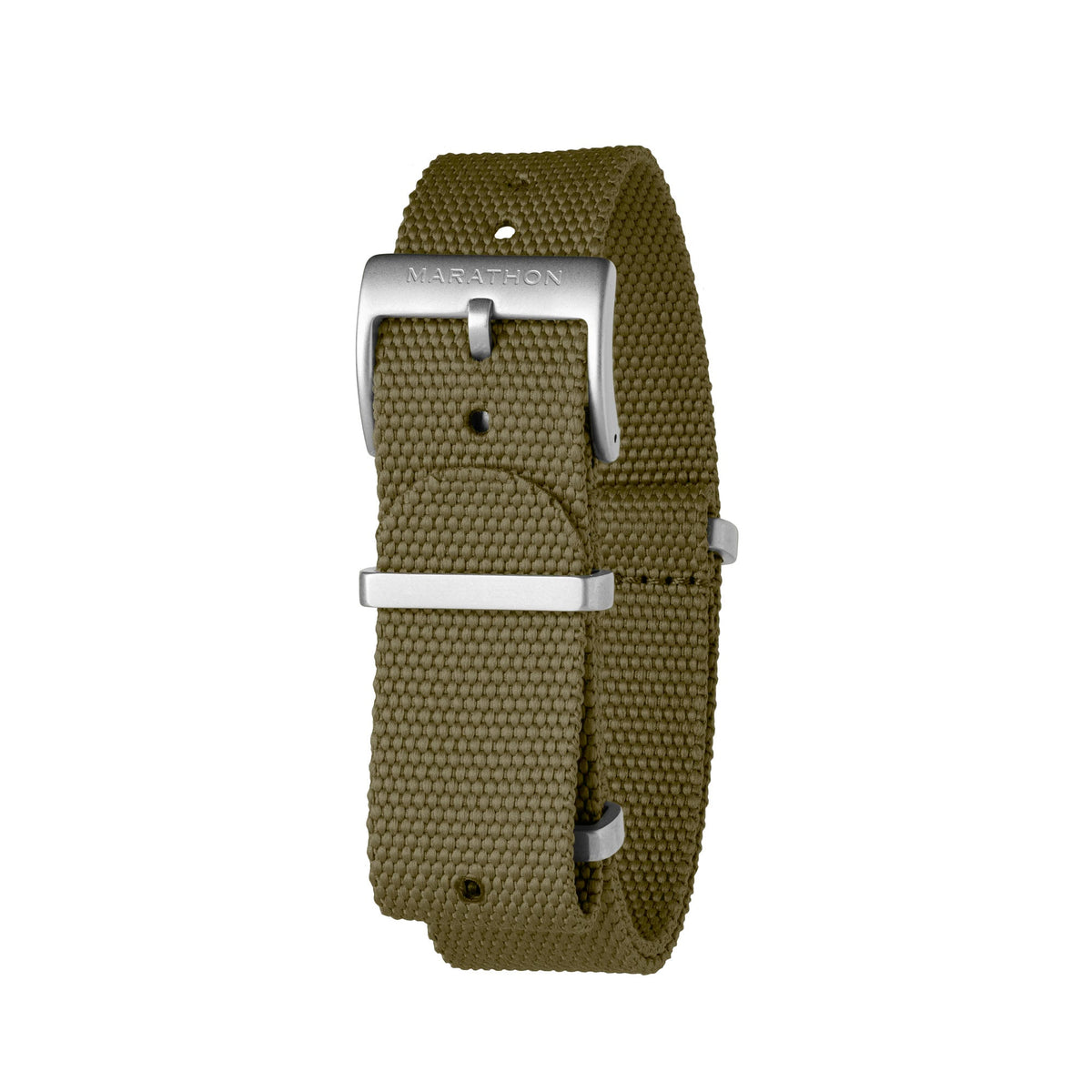 Marathon 20MM Nylon Canvas DEFSTAN Strap - Parkerized Hardware Olive