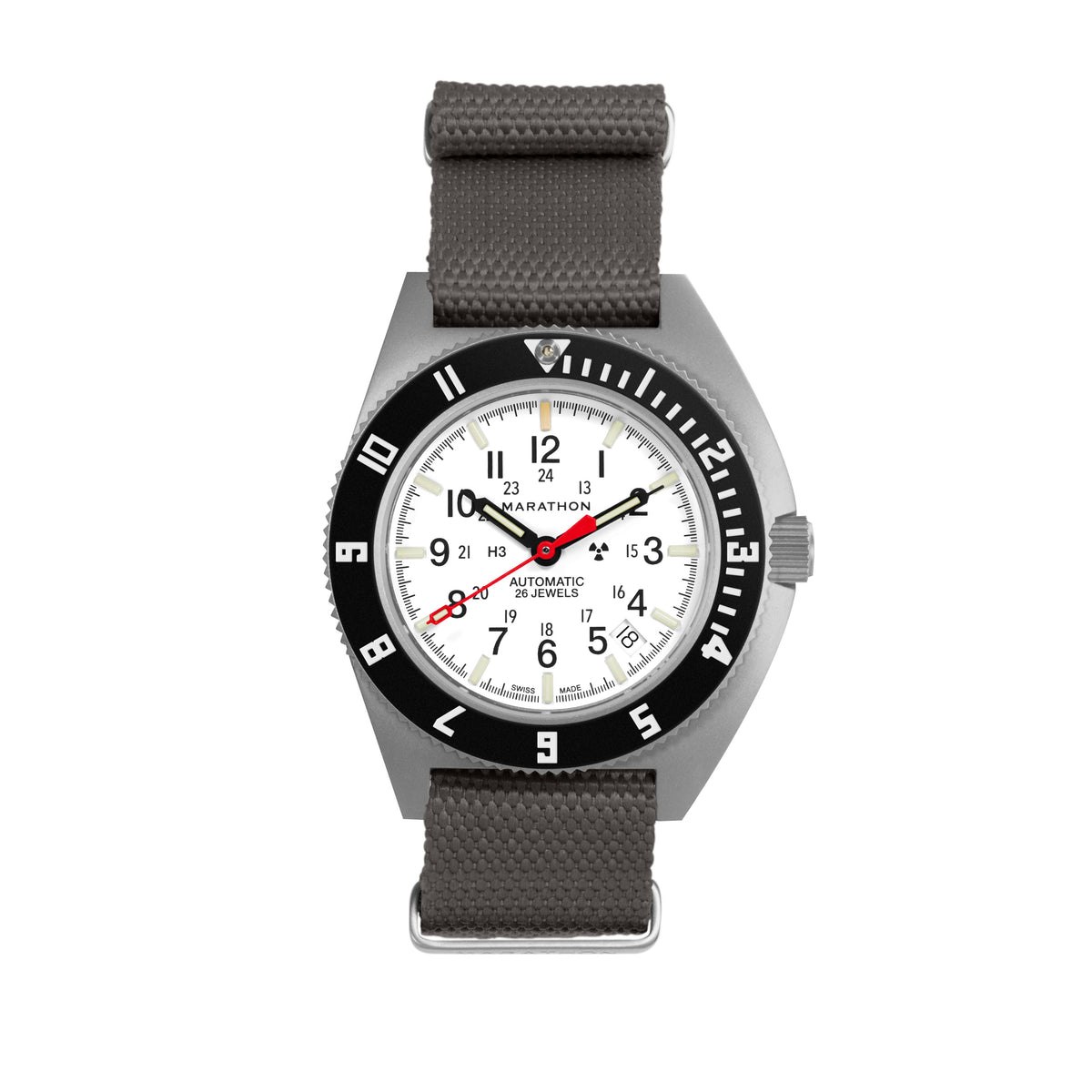 Marathon 20MM Nylon Canvas DEFSTAN Strap - Parkerized Hardware Stone