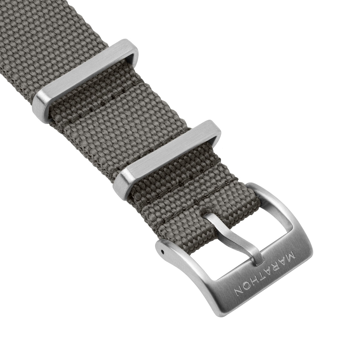 Marathon 20MM Nylon Canvas DEFSTAN Strap - Brushed Steel Hardware Stone
