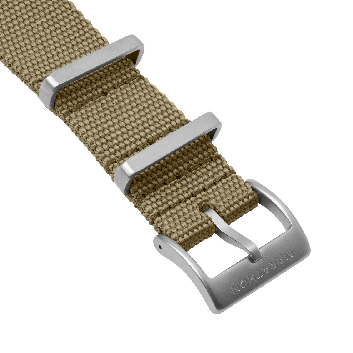 Marathon 20MM Nylon Canvas DEFSTAN Strap - Parkerized Hardware Khaki