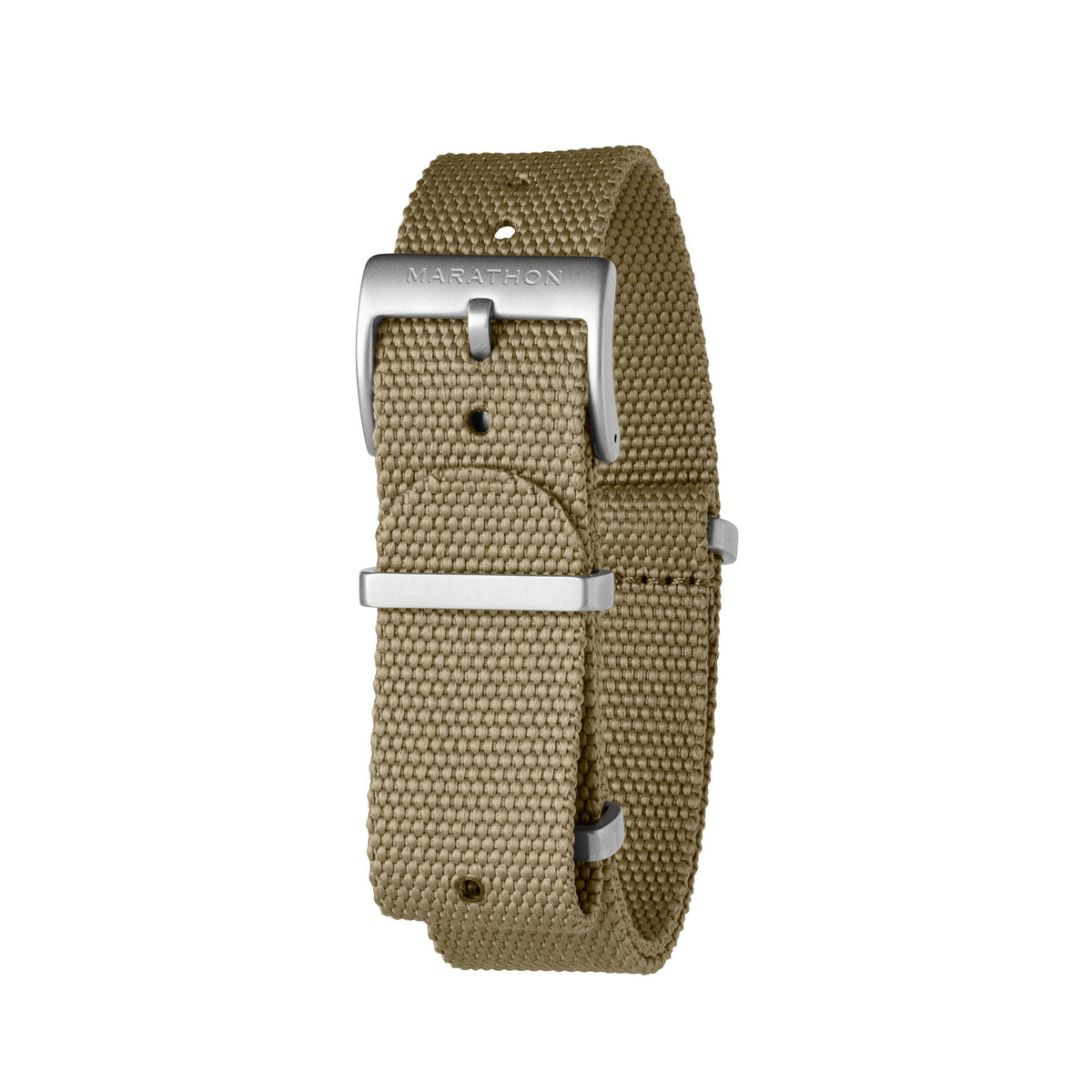 Marathon 20MM Nylon Canvas DEFSTAN Strap - Parkerized Hardware Khaki