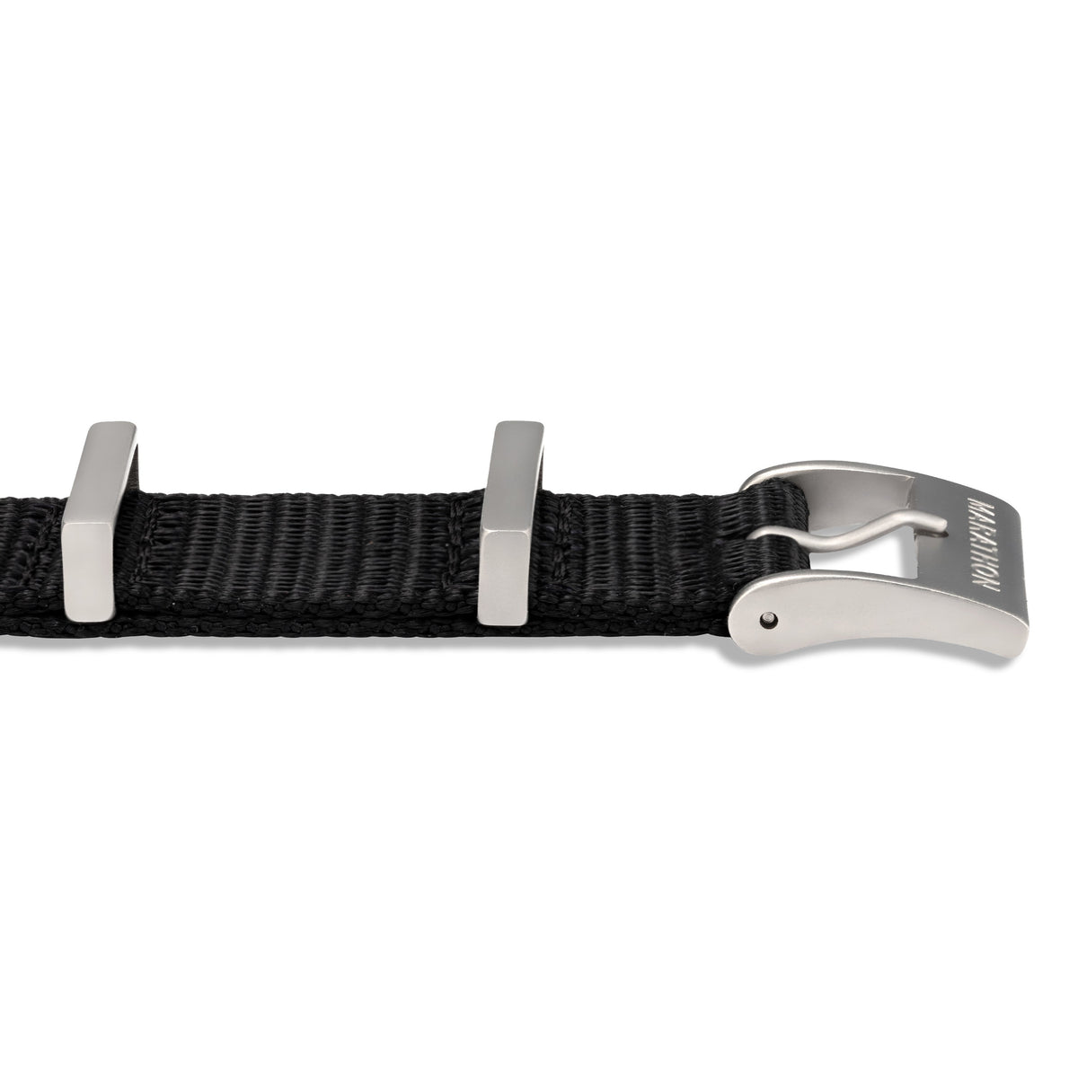 Marathon Nylon DEFSTAN Strap with Parkerized Hardware, 20mm, Black