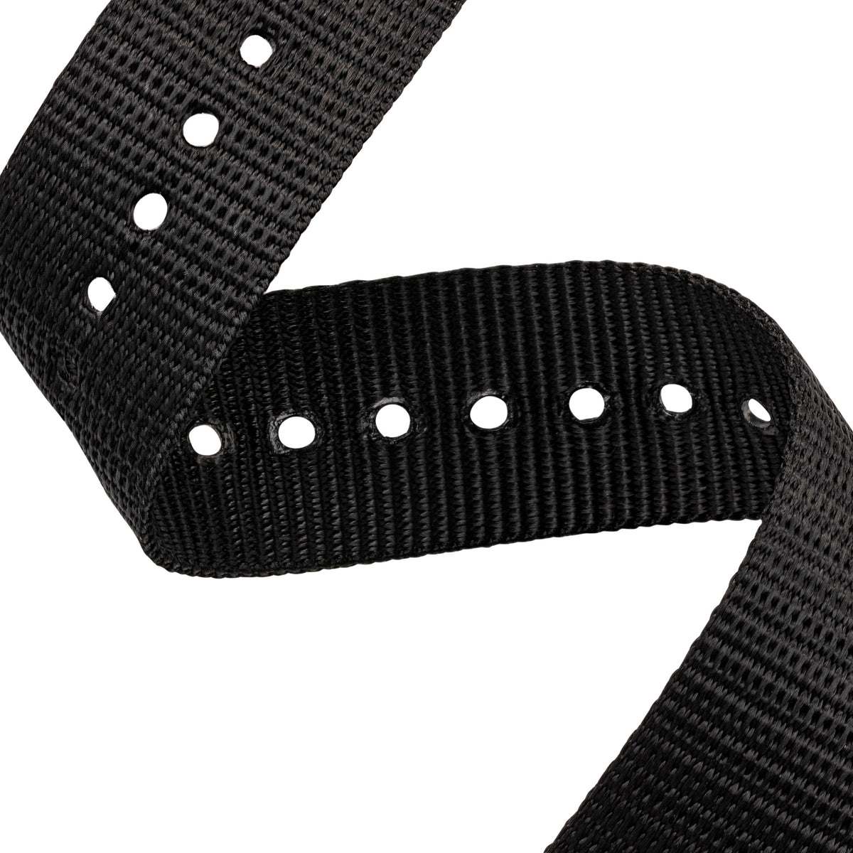 Marathon Nylon DEFSTAN Strap with Parkerized Hardware, 20mm, Black