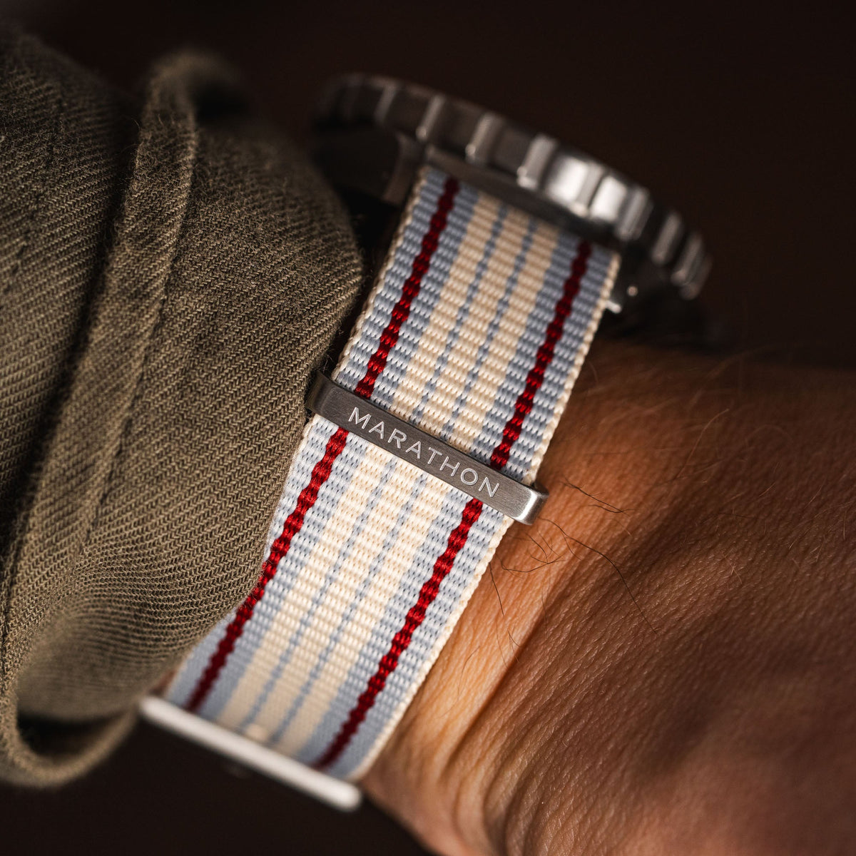 Marathon 18MM DEFSTAN Strap Brushed Steel Hardware