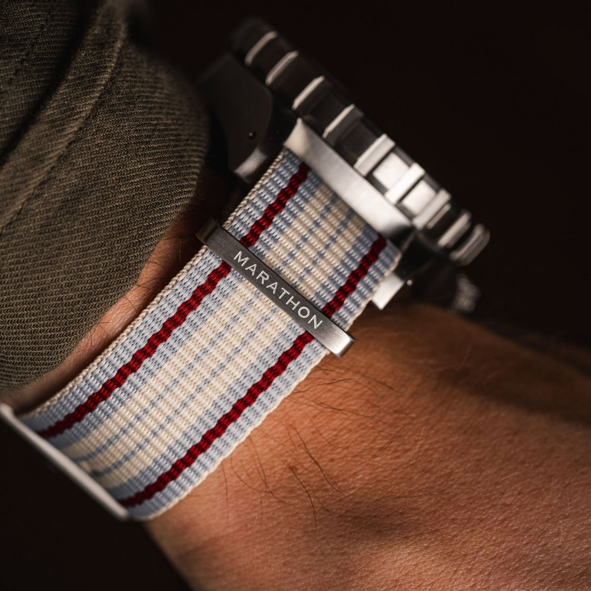 Marathon 22MM DEFSTAN Strap Brushed Steel Hardware