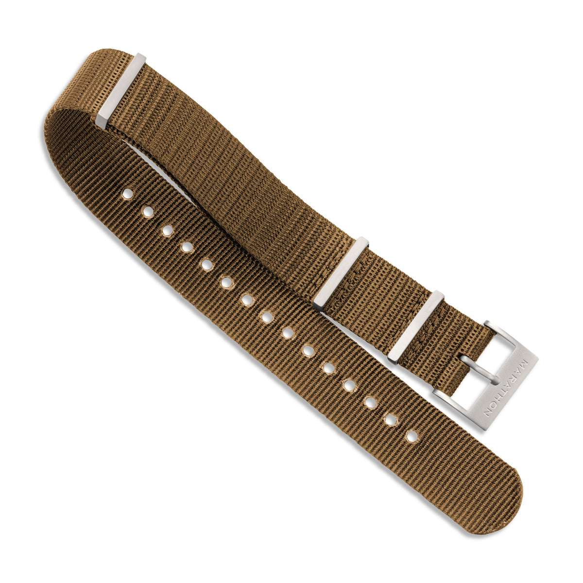 Marathon Nylon DEFSTAN Strap with Parkerized Hardware, 20mm, Desert Tan