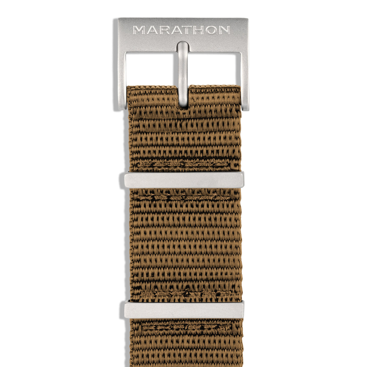 Marathon Nylon DEFSTAN Strap with Parkerized Hardware, 20mm, Desert Tan