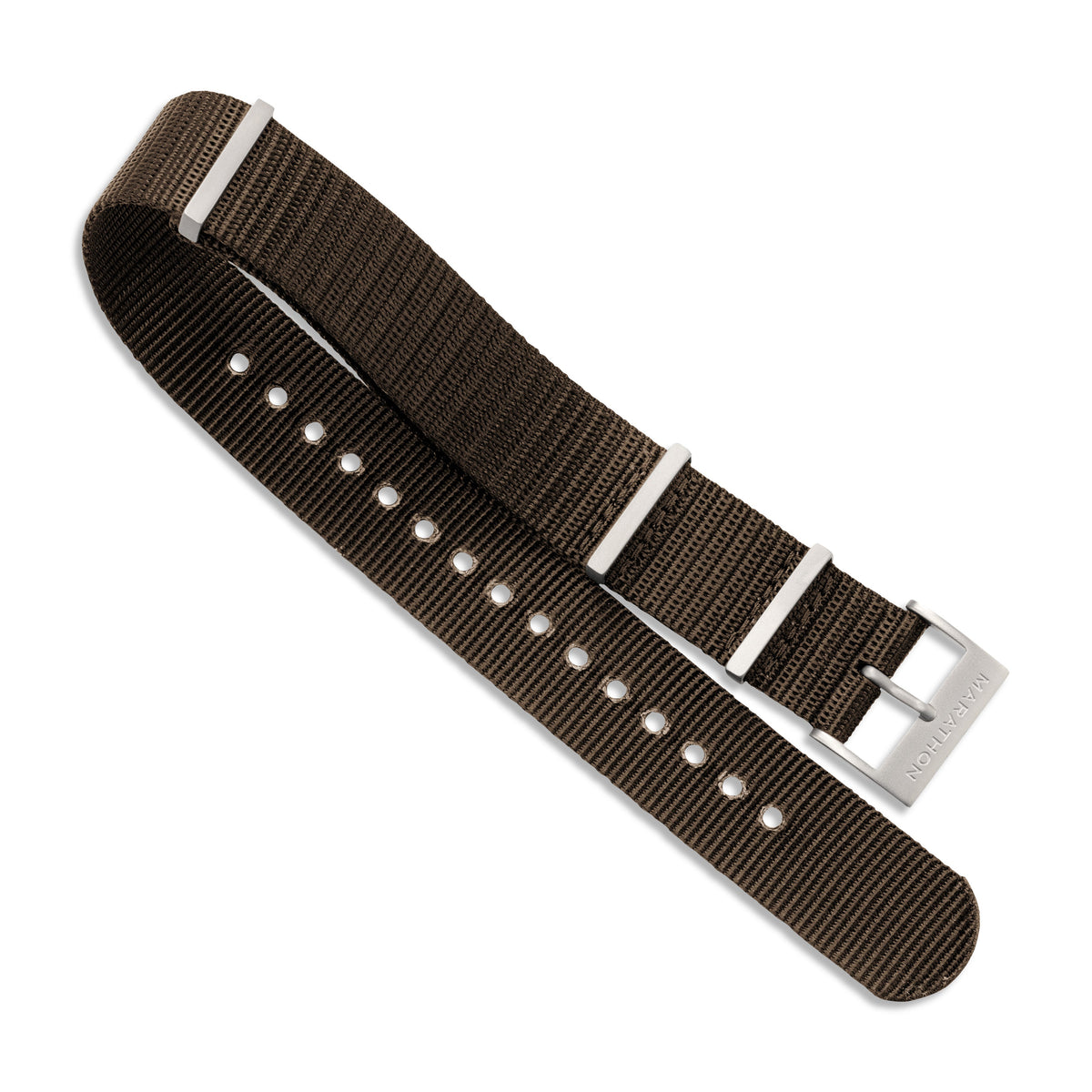 Marathon Nylon DEFSTAN Strap with Parkerized Hardware, 20mm, Sage Green
