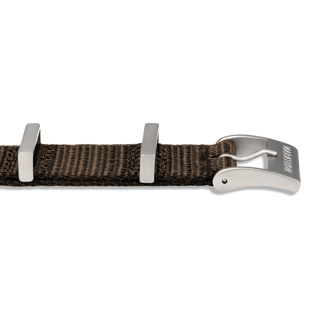 Marathon Nylon DEFSTAN Strap with Parkerized Hardware, 20mm, Sage Green