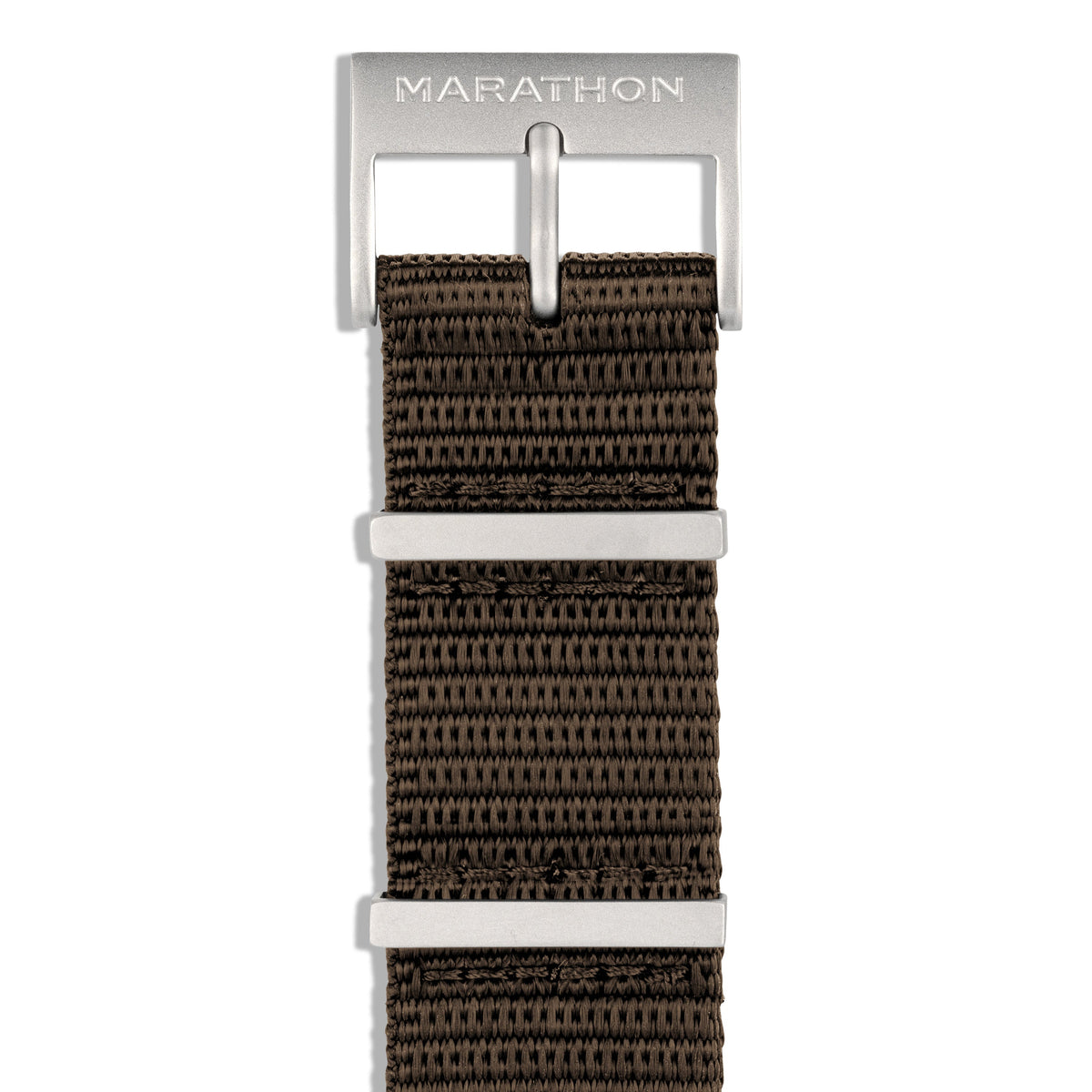Marathon Nylon DEFSTAN Strap with Parkerized Hardware, 20mm, Sage Green