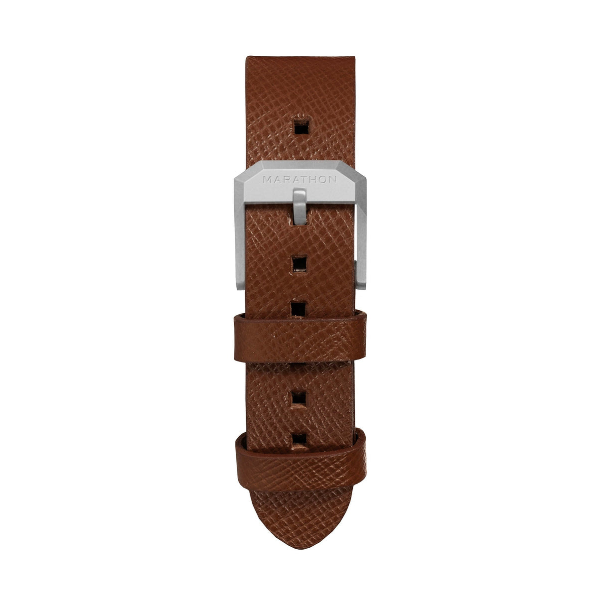 Marathon 2-Piece Leather Strap, 20mm, Cognac, Parkerized Hardware