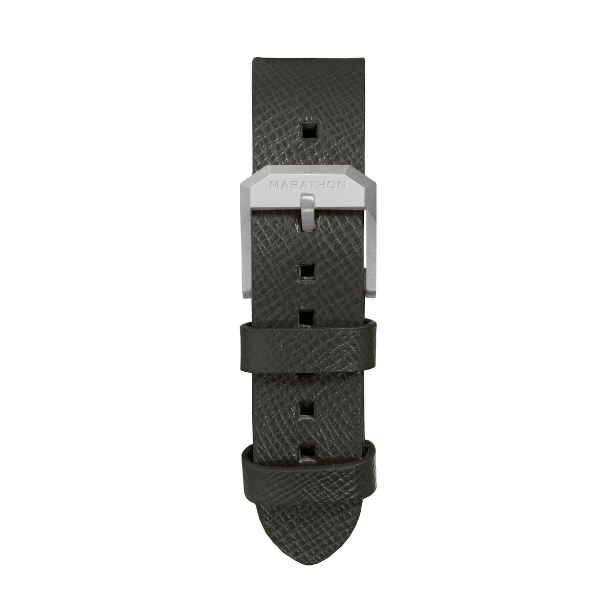 Marathon 2-Piece Leather Strap, 20mm, Moss Green, Parkerized Hardware