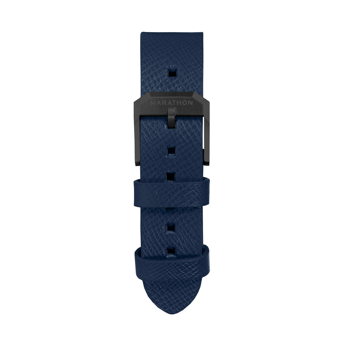 Marathon 2-Piece Leather Strap, 20mm, Royal Blue, Anthracite Hardware