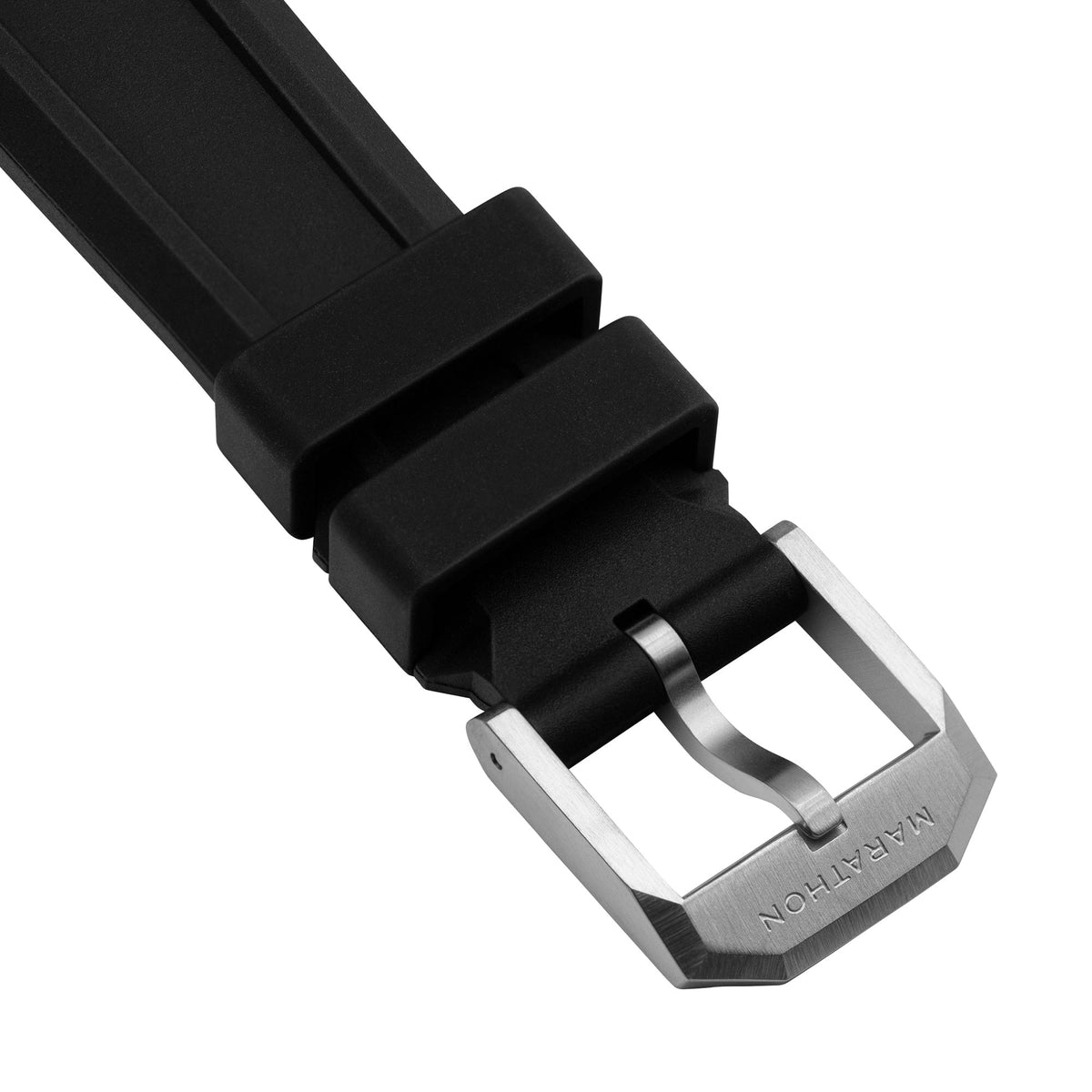 Marathon 3-Piece Rubber Strap Kit, Black, 18mm