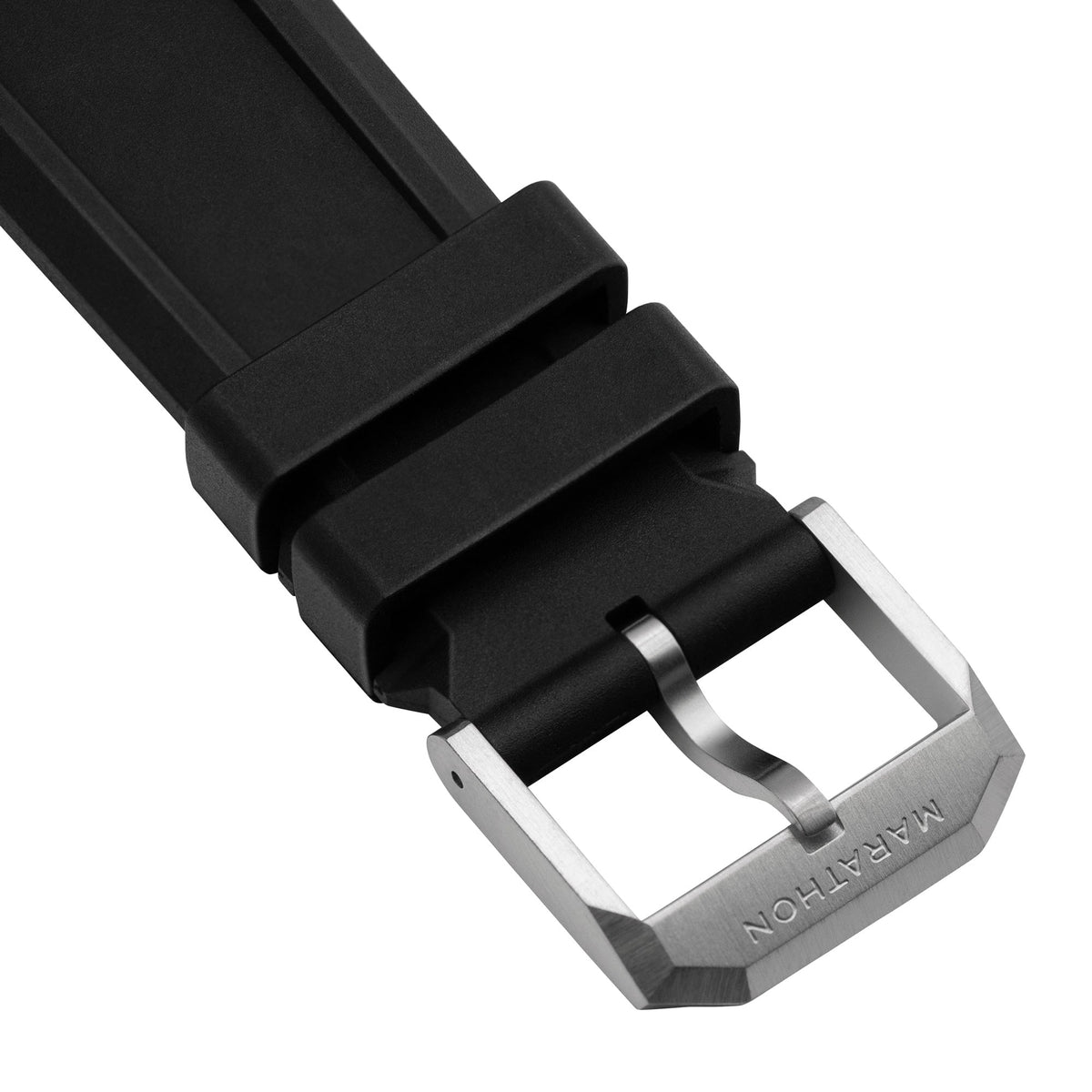 Marathon 3-Piece Rubber Strap Kit, Black, 22mm