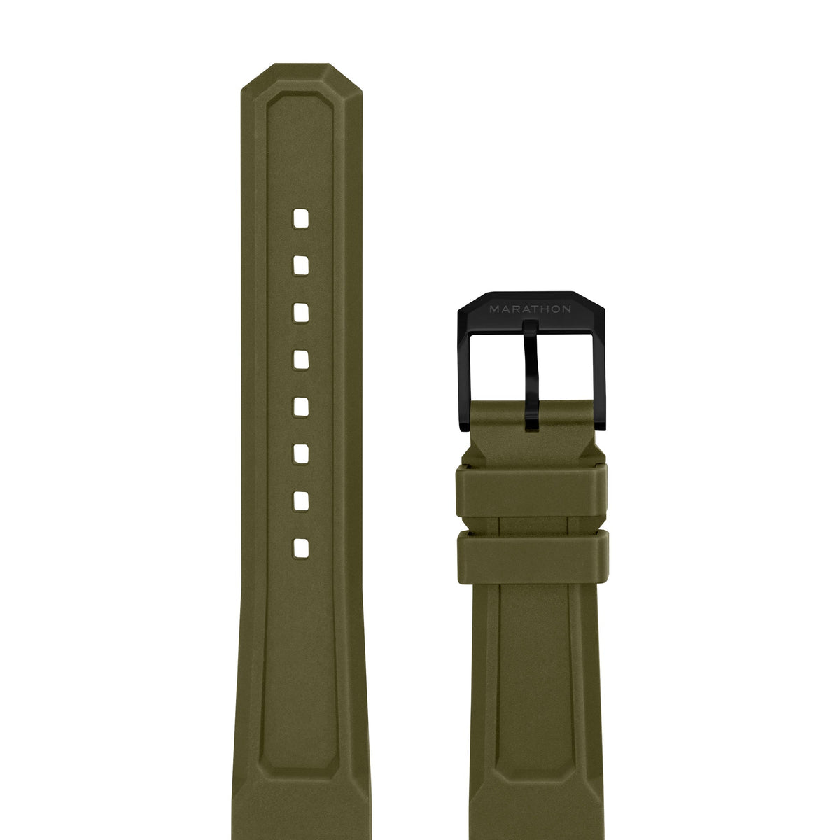 Marathon 3-Piece Rubber Strap Kit, OD Green, Anthracite, 20mm