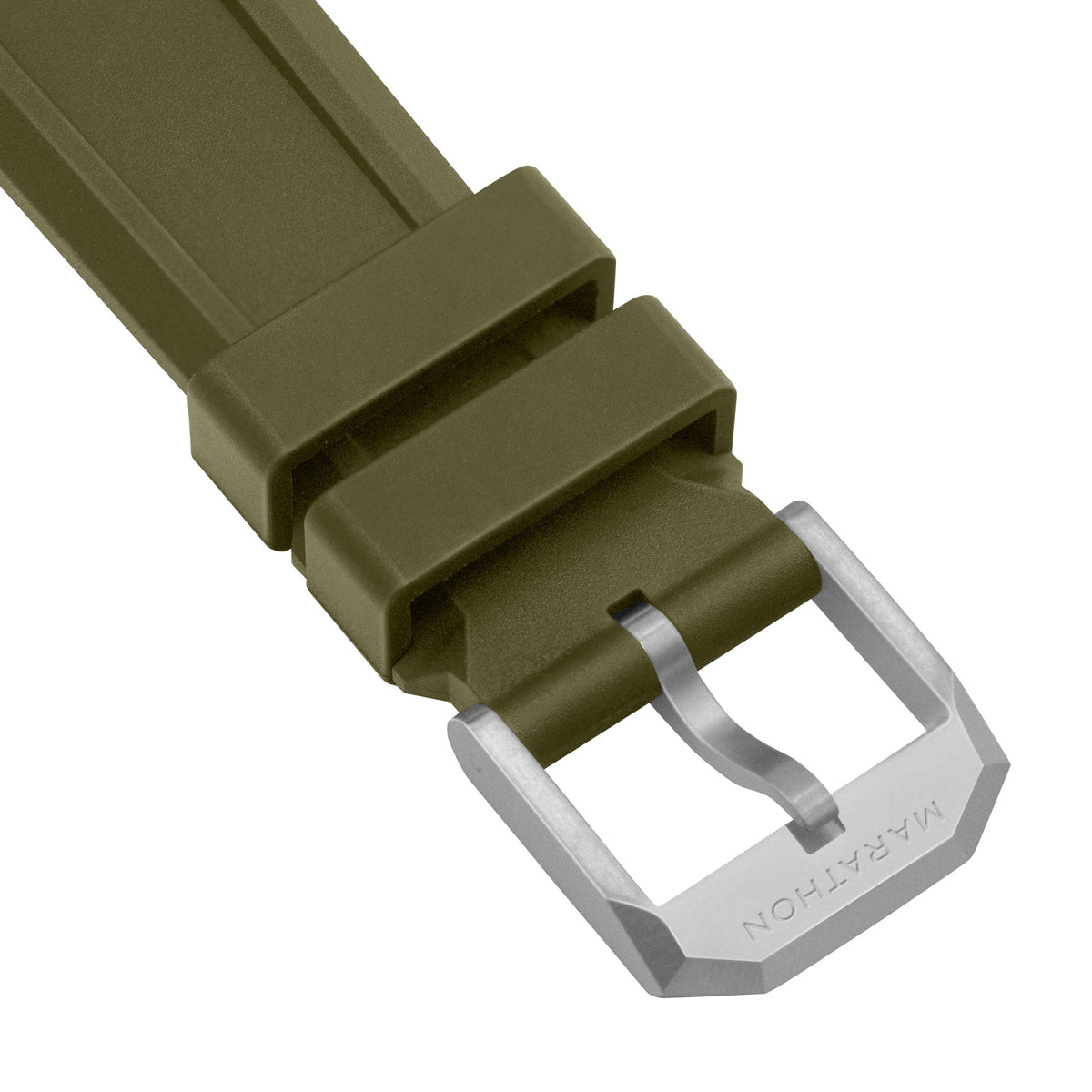 Marathon 3-Piece Rubber Strap Kit, OD Green, Parkerized, 20mm