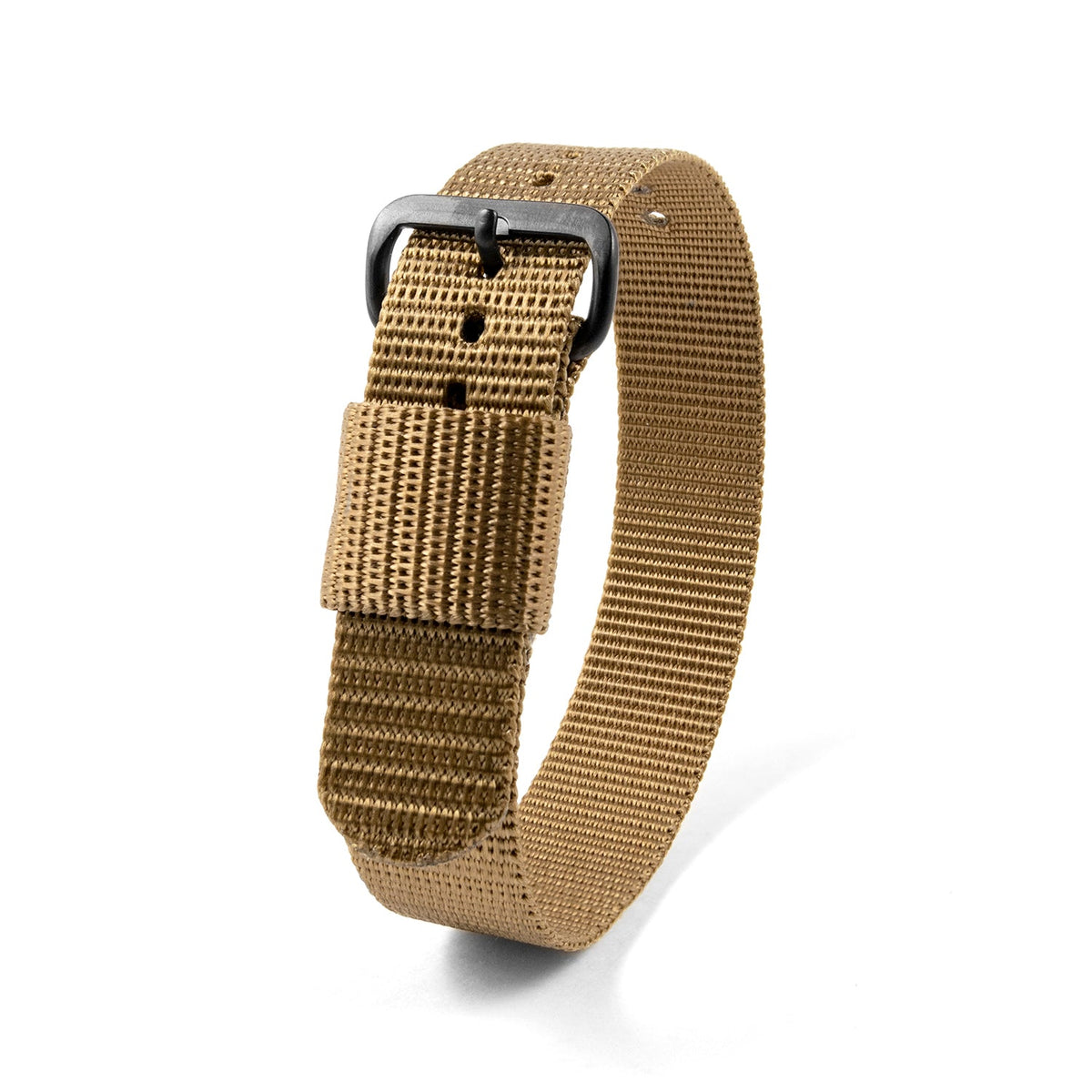 16mm - 10" Length - Ballistic Nylon Watch Band/Strap with Stainless Steel Buckle - marathonwatch | WS-NY-DTBK-16-10