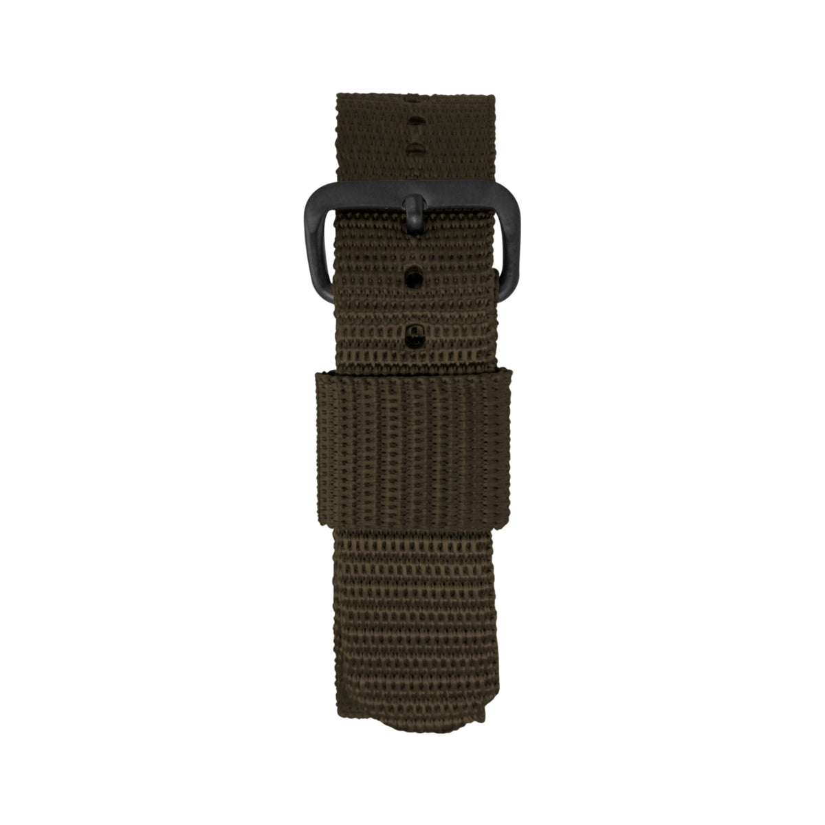 16mm - 10" Length - Ballistic Nylon Watch Band/Strap with Stainless Steel Buckle - marathonwatch | WS-NY-SGBK-16-10